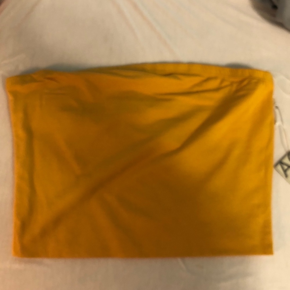 Yellow tube top